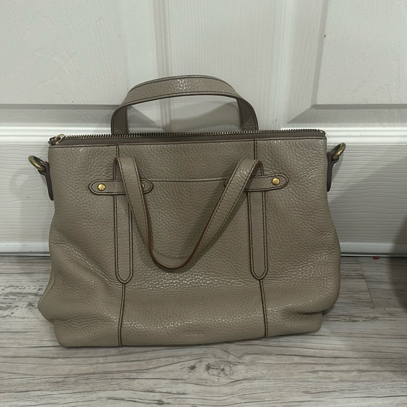 Fossil Felicity Satchel Medium Handba Leather Purse - Picture 1 of 8